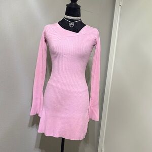 Princess Polly Soft Pink Long Sleeve Dress